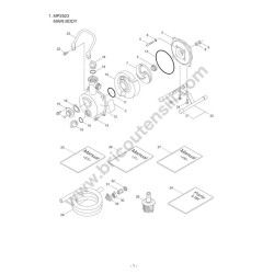 Maruyama Motor Pump MP2523 Parts Diagram
