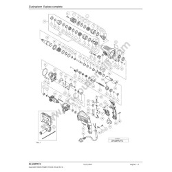Hitachi Spare Parts Diagram for Rotary Hammer Drill DH28PMY2