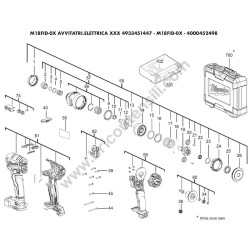 Milwaukee M18FID-0X Parts Diagram
