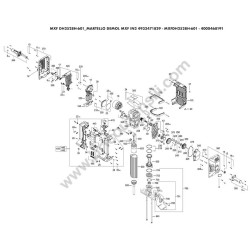 Milwaukee MXF DH2528H-601 Demolitore Esploso Ricambi