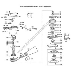 Milwaukee POS13 Orbital Sander Parts Diagram