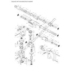 Makita Hammer HM1130 Parts Diagram