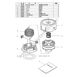 Maruyama Esploso Ricambi per Decespugliatore MX36EH - 6