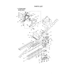 Maruyama Hedge Trimmer HT230D Parts Diagram