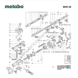 Metabo Spare Parts for Chipping Hammer MHE 96