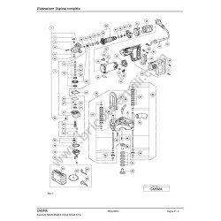Hikoki CM5MA Wall Chaser Parts Diagram