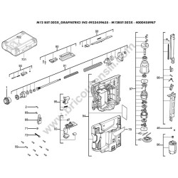 Milwaukee M12 BST-202X Graffatrice Esploso Ricambi