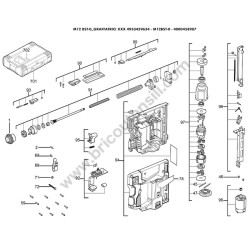 Milwaukee M12 BST-0 Graffatrice Esploso Ricambi
