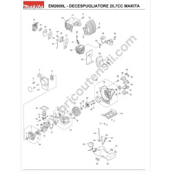 Makita Spare Parts for Brusch Cutter EM2600L