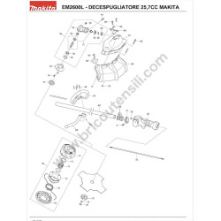 Ricambi Makita per Decespugliatore EM2600L