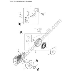 Makita Motosega DCS340 Esplso Ricambi - 1