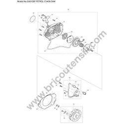 Makita Motosega EA6100P Esploso Ricambi - 3