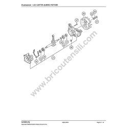 Hitachi Spare Parts Diagram for Engine Pump A25EBN - 1