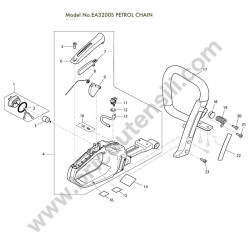 Makita Chainsaw EA3200S Parts Diagram