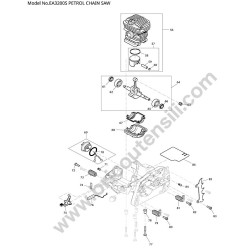 Makita Chainsaw EA3200S Parts Diagram - 2