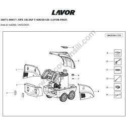 Lavor NPX 1813XP Parts Diagram - 8.620.0617