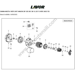 Lavor NPX 1813XP Parts Diagram - 8.620.0617 - 6