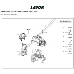 Lavor Pressure Cleaner TUCSON 2017GL Parts Diagram