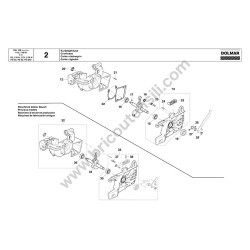Dolmar Chainsaw PS-52 Parts Diagram - 2