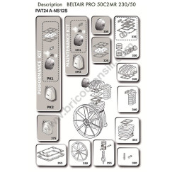 CECCATO BELTAIR PRO 50C2MR 230/50 Esploso Ricambi Kit