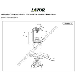 FASA Idropulitrice KAIMAN 86190608 Esploso Ricambi - 7