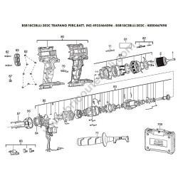 AEG BSB18C2BLLI-202C Esploso Ricambi Avvitatore