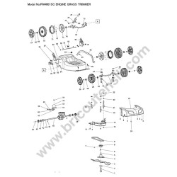 Dolmar Lawn Mower PM4601SC Parts Diagram