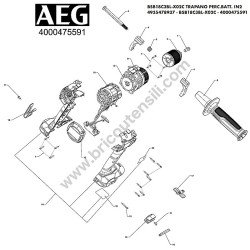 AEG BSB18C3BL-X02C Avvitatore Esploso Ricambi