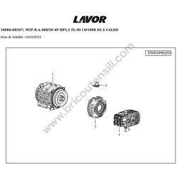 Lavor LKX1515LP T 400-415/50-GR-LWS1808 Esploso Ricambi - 7