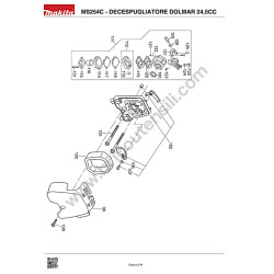 Dolmar Decespugliatore MS254C Esploso Ricambi - 1