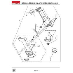 Dolmar Decespugliatore MS254C Esploso Ricambi - 5