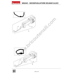 Dolmar Decespugliatore MS254C Esploso Ricambi - 6
