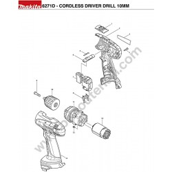 Makita Cordless 6271D Parts Diagram