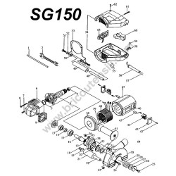 Makita Wall Chaser SG150 Parts Diagram