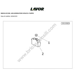 Lavor Idropulitrice SPACE 180 Esploso Ricambi - 1