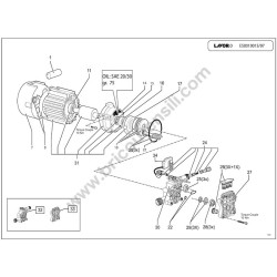 Lavor Cleaner EXTRA 25 Parts Diagram