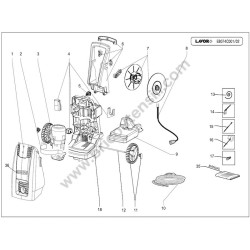 Lavor Cleaner EXTRA 25 Parts Diagram - 1
