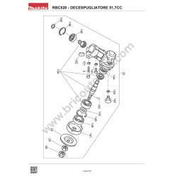 Makita Bruschcutter RBC520 Parts Diagram - 3