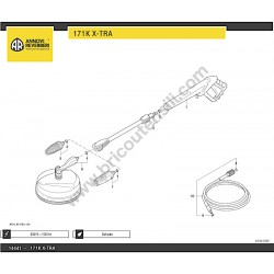 AR Idropulitrice 171K X-TRA Esploso Ricambi -3