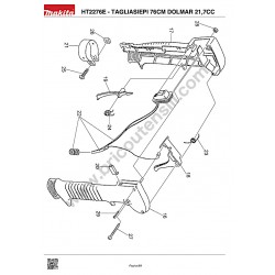 Dolmar Hedge Trimmer HT2276E Parts Diagram - 2