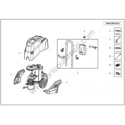 Lavor Pressure Cleaner XTR-R 1007 Parts Drawing