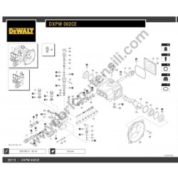 DeWalt Pressure Cleaner DXPW002CE Parts Drawing - 1