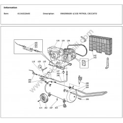 CECCATO ENGINEAIR 4/100 PETROL Esploso Ricambi