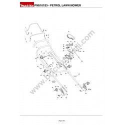 Dolmar Lawn Mower PM5101S3 Parts Drawing