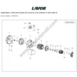 Lavor Pressure Cleaner NPX4 1310 M Parts Drawing - 2