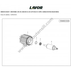Lavor Idropulitrice NPX4 1310 M Esploso Ricambi - 10