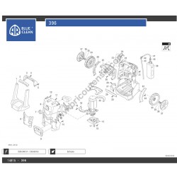 Annovi Reverberi Pressure Washer AR 396 Parts Drawing