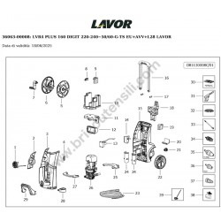 Lavor Idropulitrice LVR4 PLUS 160 DIGIT Esploso Ricambi