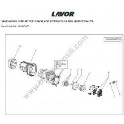Lavor Pressure Cleaner LVR4 PLUS 160 Parts Drawing - 1