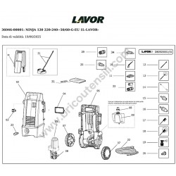 Lavor Idropulitrice NINJA 120 Esploso Ricambi